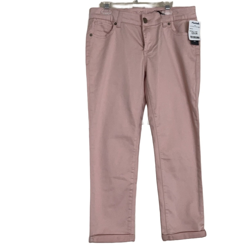 New Buffalo David Bitton pink cropped denim jeans